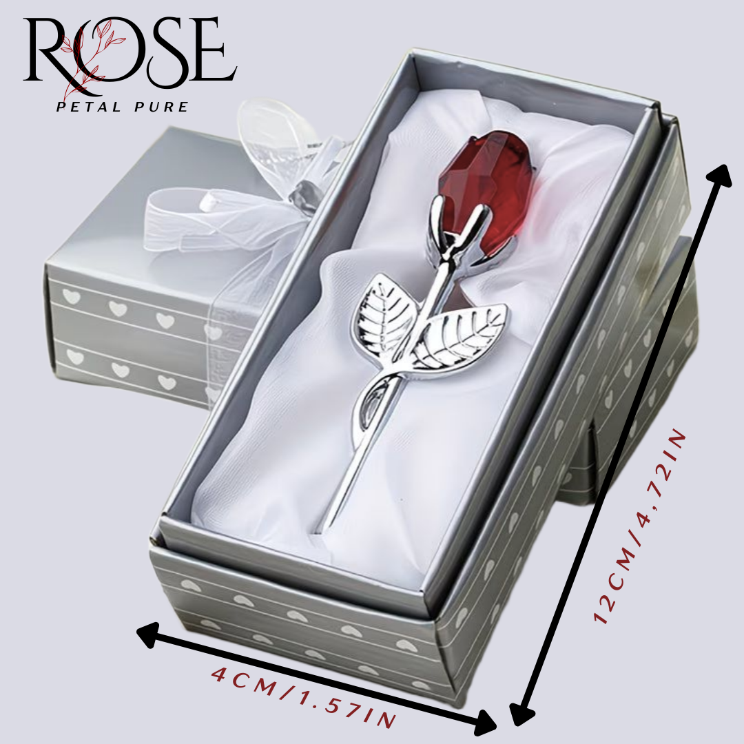 Eternal Crystal Rose Figurine