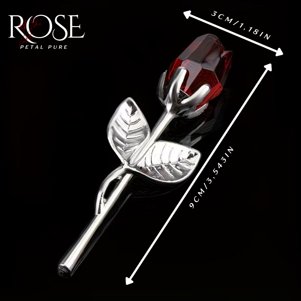 Eternal Crystal Rose Figurine