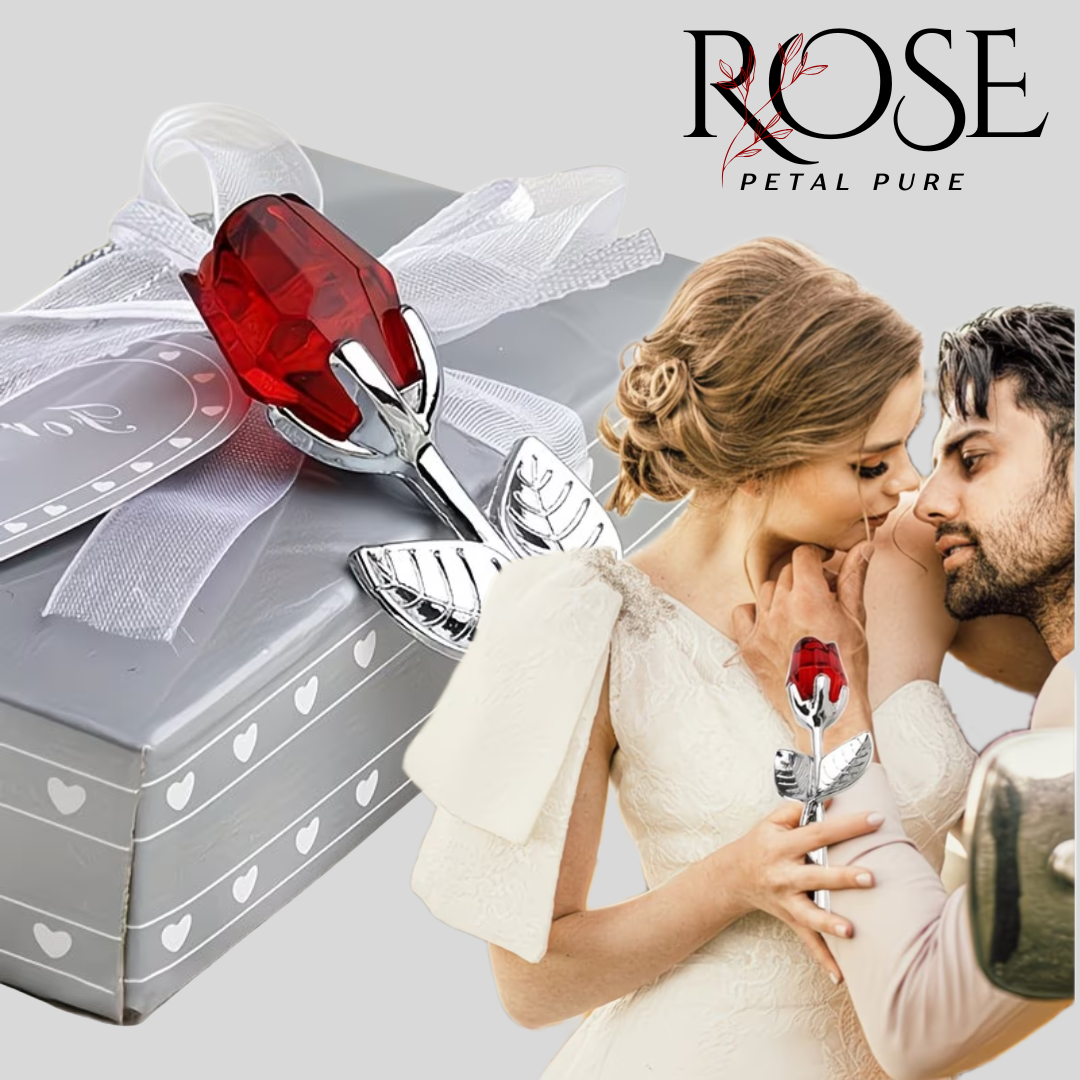 Eternal Crystal Rose Figurine