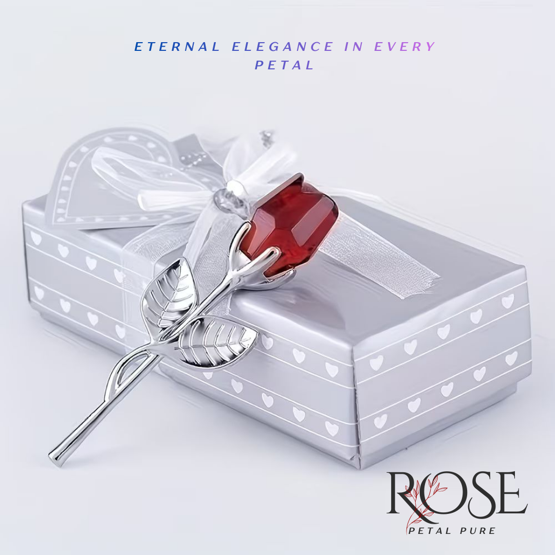 Eternal Crystal Rose Figurine