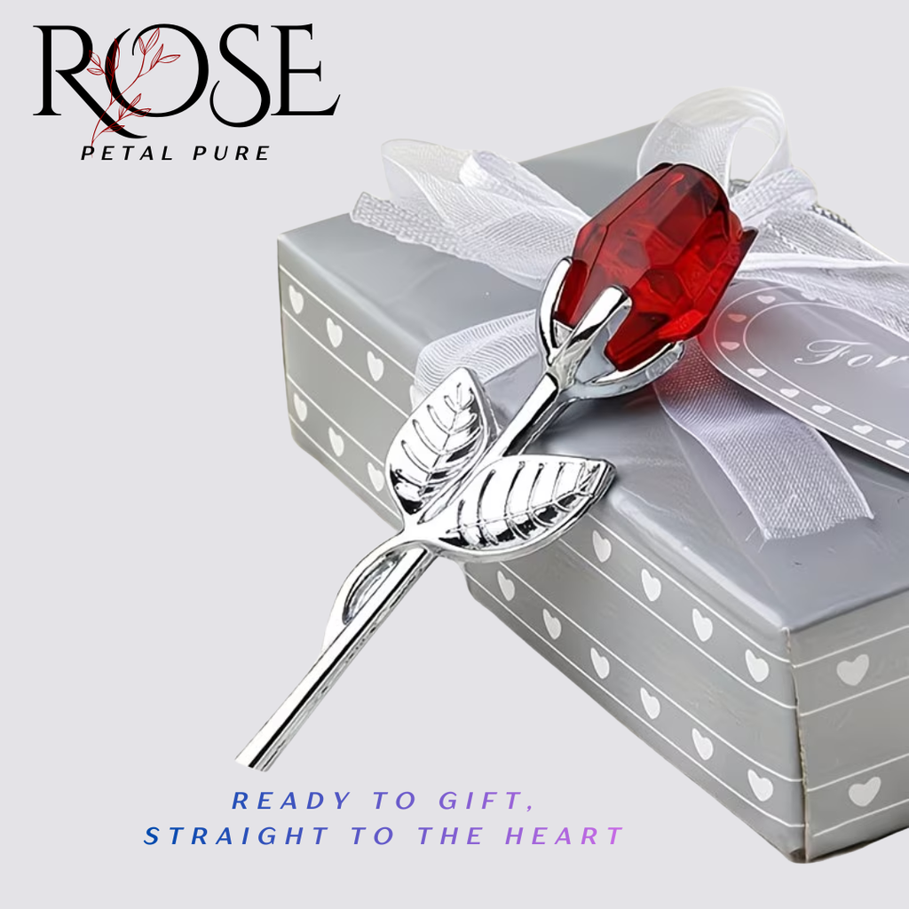 Eternal Crystal Rose Figurine